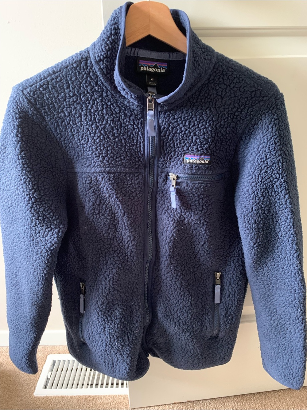 Patagonia Women’s Navy Fleece Jacket - Cozy Full-Zip Coat